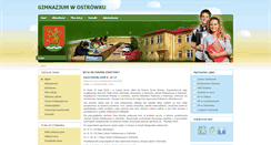 Desktop Screenshot of gimnazjum.ostrowek.pl