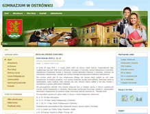 Tablet Screenshot of gimnazjum.ostrowek.pl